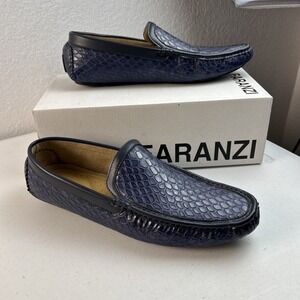 Faranzi Mens Moccasins Loafers Slip On Shoes Blue Size 13 D  FSK1904